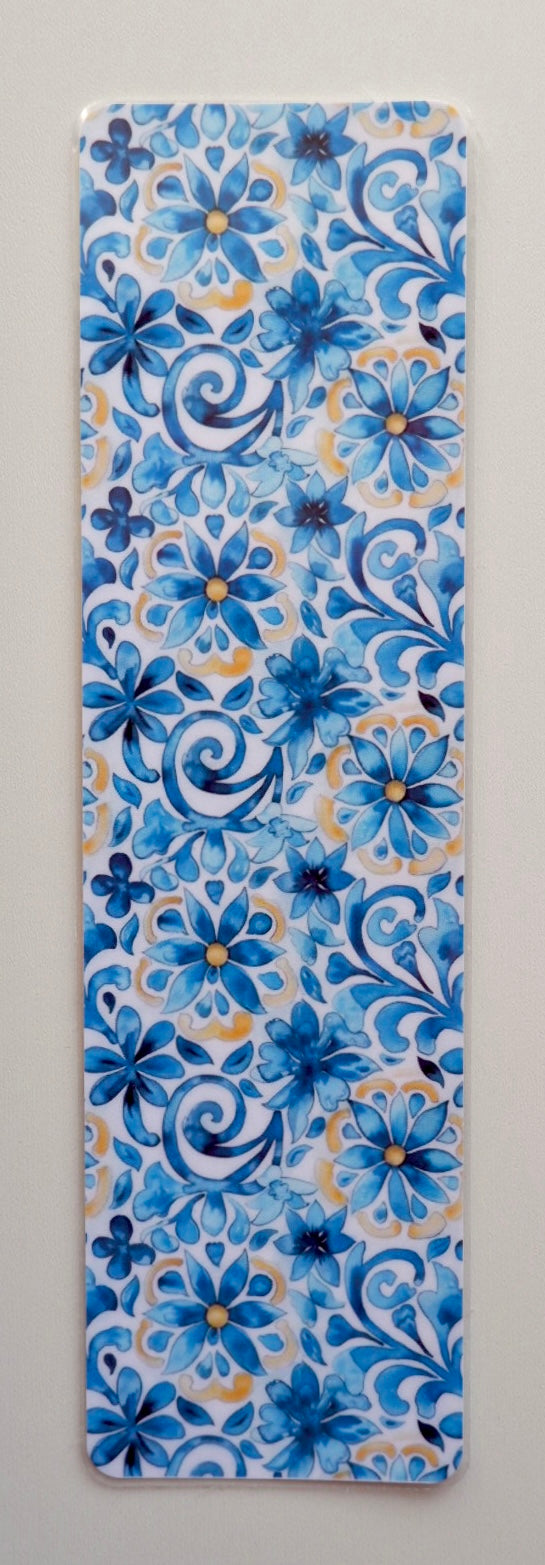 Marque page - Bleu et jaune
