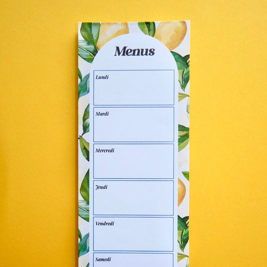 Menus de la semaine - Voilà l’été