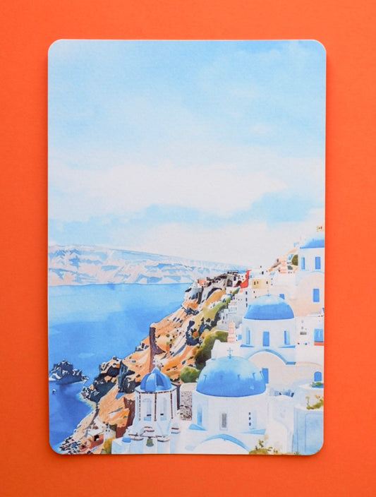 Carte - Blanc et bleu de Santorin