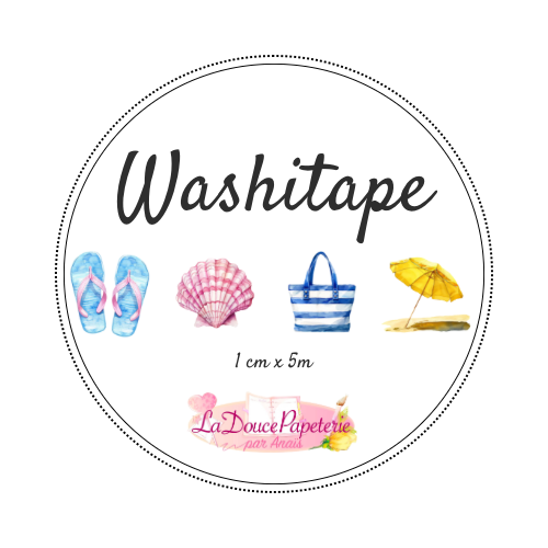 Washitape à la plage - Voilà l’été