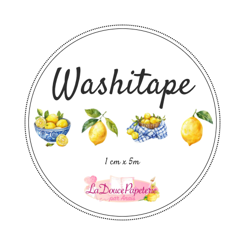 Washitape citrons - Voilà l’été